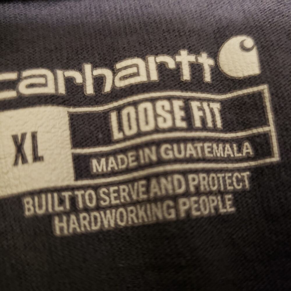Carhartt Men's Loose Fit Pocket Workwear T-Shirt, Navy Size XL #D78C - Picture 2 of 4